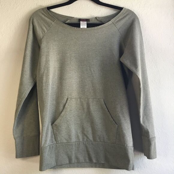 Vintage Avon brand Mark off shoulder sweater with front pocket athletic, slouchy - Picture 1 of 3